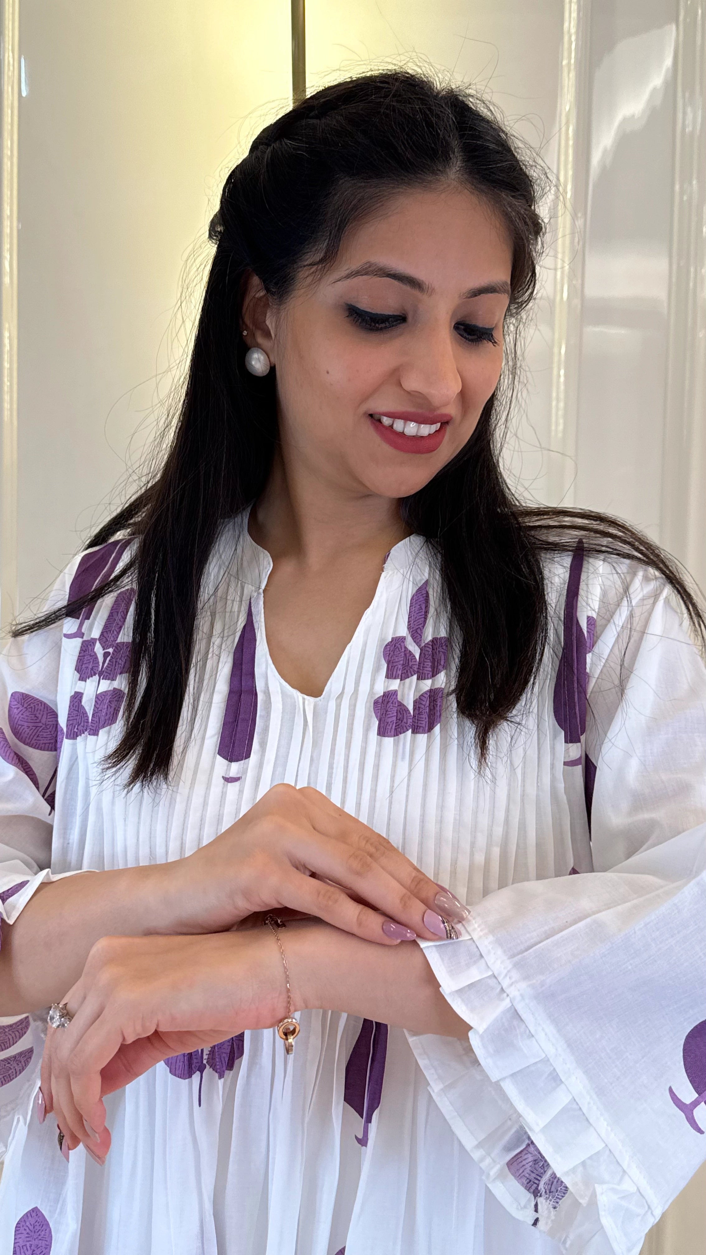 Celebrity Style Boho Purple Set