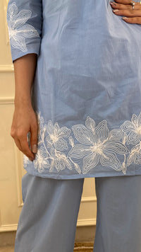 Sky Blue With Thread Cords