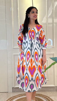 Ikat  Frock