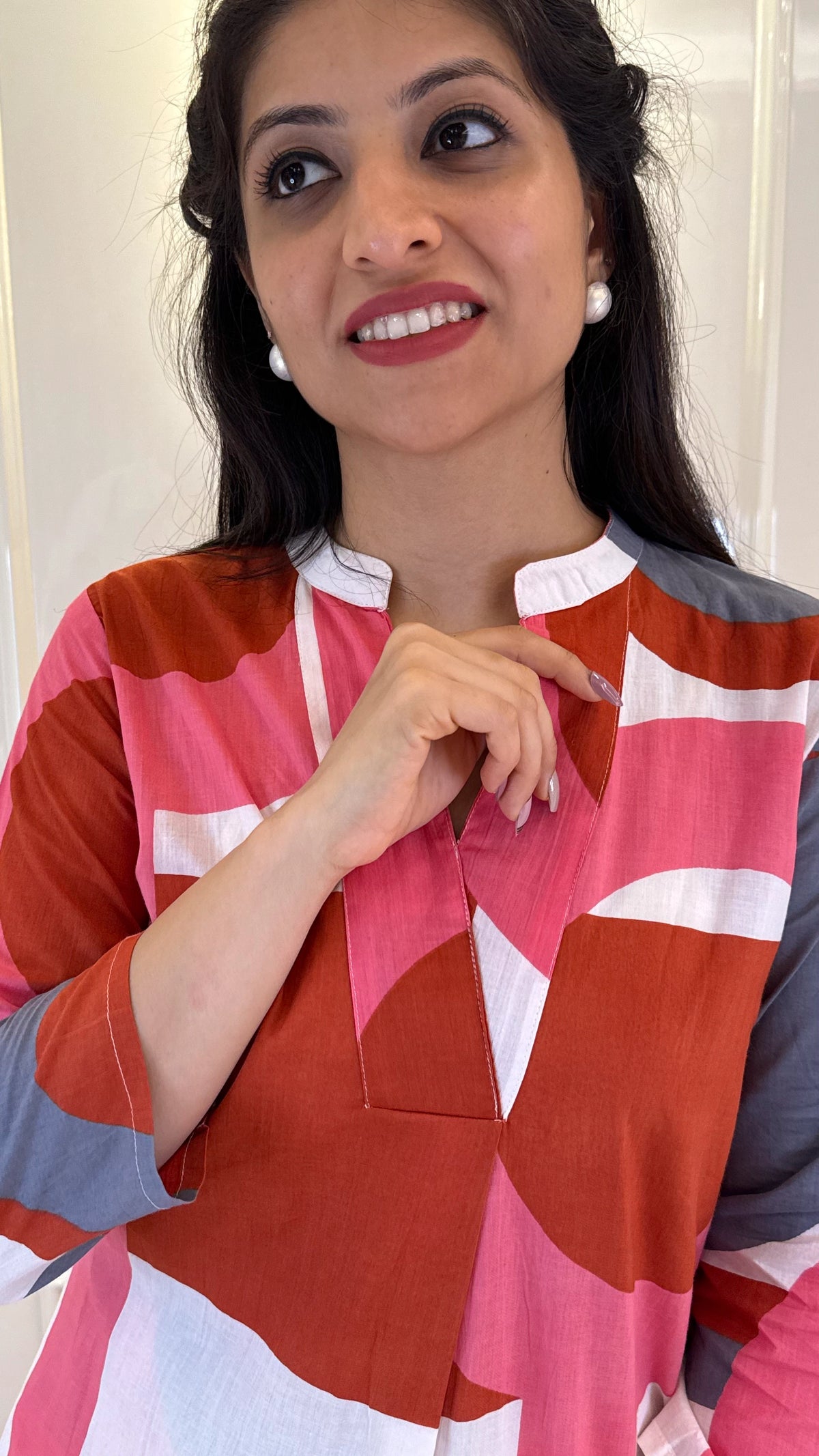 Pink Cords Geometric