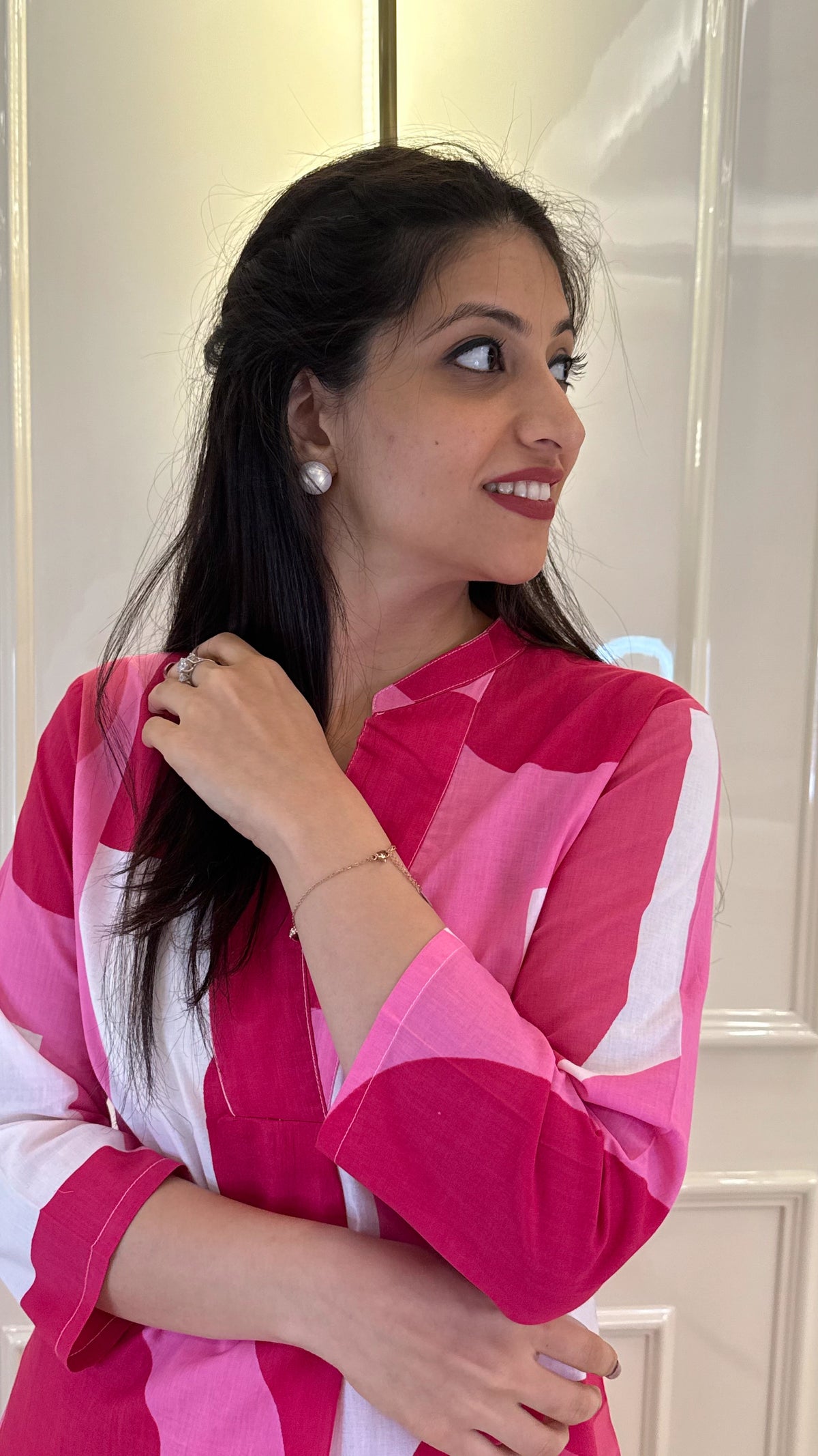 Pink Geometic Cool Cords